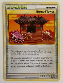 Burned Tower 71/90 Pokemon TCG HGSS Undaunted Uncommon HP - Image 1