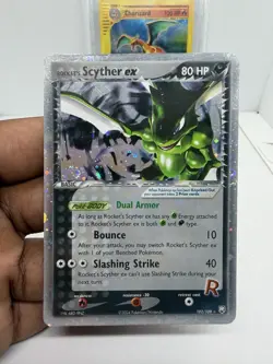 2004 POKEMON ROCKET’S SCYTHER EX TEAM ROCKET RETURNS #102 LP/MP BIG SWIRL🌀 - Image 1