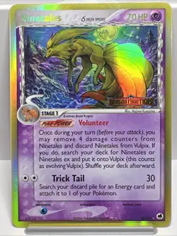 Ninetails Delta S. 8/101 EX Dragon Frontiers Reverse Holo Pokemon Card 2006. NM - Image 1