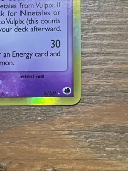 Ninetails Delta S. 8/101 EX Dragon Frontiers Reverse Holo Pokemon Card 2006. NM - Image 4