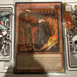 MP25-EN147 Queen of the Blazing Domain Prismatic Secret Rare 1st Edition YuGiOh - Image 1