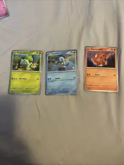 Pokemon 151 Poster Collection Promo 3 Card Set NM Bulbasaur Squirtle Charmander - Image 1