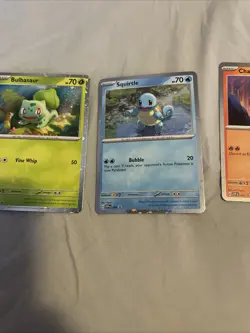 Pokemon 151 Poster Collection Promo 3 Card Set NM Bulbasaur Squirtle Charmander - Image 3