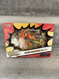 Pokemon TCG Ascended Heroes Mega Emboar Ex Box - Brand New & Sealed ✅ - Image 1