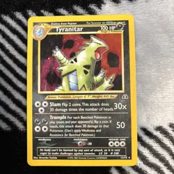 TYRANITAR - 12/75 - Neo Discovery - Holo SWIRL - Pokemon Card - - Image 1