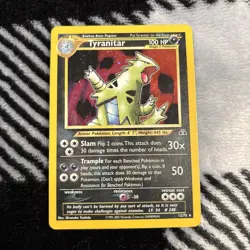 TYRANITAR - 12/75 - Neo Discovery - Holo SWIRL - Pokemon Card - - Image 2
