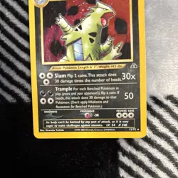 TYRANITAR - 12/75 - Neo Discovery - Holo SWIRL - Pokemon Card - - Image 3