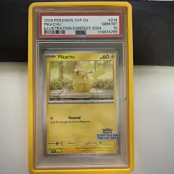 PSA 10 - 2025 POKEMON SVP EN-SV BLACK STAR PROMO 214 PIKACHU - Image 1