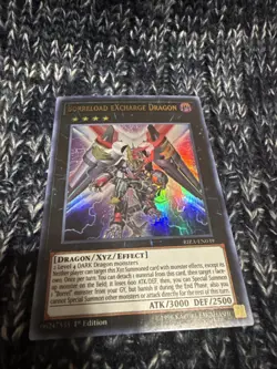 Yugioh Borreload eXcharge Dragon RIRA-EN039 Ultra Rare 1st Ed LP - Image 1