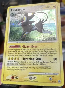Luxray 7/130 Diamond & Pearl HOLO Rare Pokemon HP 🔥 - Image 2