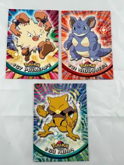 Pokemon Topps Trading Cards 1999 Lot / Primeape / Nidoqueen / Abra (L7) - Image 1