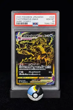 PSA 10 Pokemon Japanese Eternatus VMax Secret Gold Rare Shiny Star V Gem Mint - Image 1