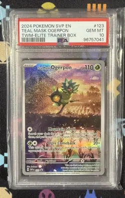 2024 POKEMON SV BLACK STAR PROMO SVP EN #123 TEAL MASK OGERPON - PSA 10 - Image 1