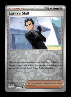 Pokemon TCG SV: Prismatic Evolution Larry's Skill Reverse Holo - Image 1