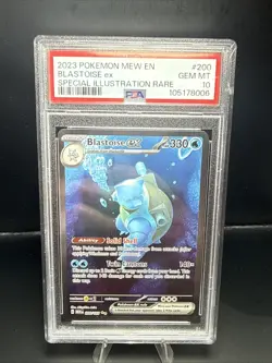 Pokemon 2023 Blastoise ex 200/165 Special Illustration Rare 151 PSA 10 - Image 1