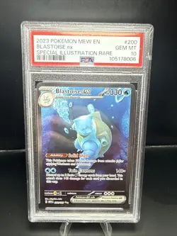 Pokemon 2023 Blastoise ex 200/165 Special Illustration Rare 151 PSA 10 - Image 2