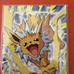 2000 Topps Pokemon Series 3 #135 Jolteon TV Animation Edition Blue - Image 3