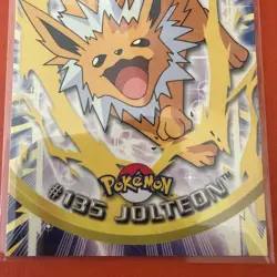 2000 Topps Pokemon Series 3 #135 Jolteon TV Animation Edition Blue - Image 4
