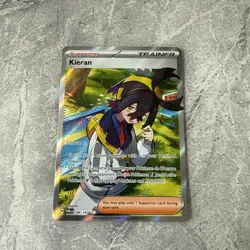 Pokemon TCG Kieran Full Art Trainer Rare Card Twilight Masquerade 206/167 - Image 1