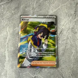 Pokemon TCG Kieran Full Art Trainer Rare Card Twilight Masquerade 206/167 - Image 2