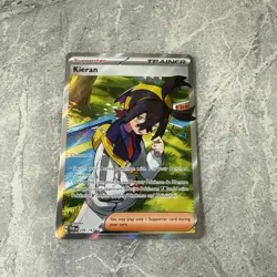 Pokemon TCG Kieran Full Art Trainer Rare Card Twilight Masquerade 206/167 - Image 4