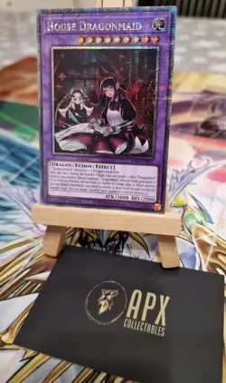 Yu-Gi-Oh - House Dragonmaid Alt- RA03-EN037 Quarter Century Secret Rare - 1st MT - Image 1