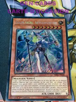 CARTE Yu Gi Oh GOLEM ARURU, ARTISANESORCIERE RIRA-FR028 1ere edition - Image 1