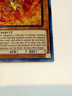 Yu-Gi-Oh! The Winged Dragon of Ra LED7-EN000 Ultra Rare 1st Edition NM English - Image 5