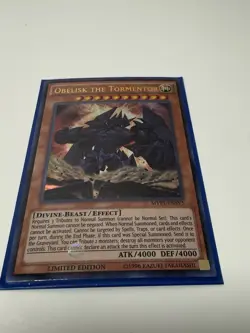 Obelisk The Tormentor MVP1-ENSV5 Limited Edition Ultra rare Yu-Gi-Oh ! Near Mint - Image 1