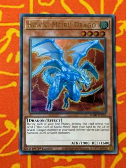 YUGIOH KOA'KI MEIRU DRAGO ULTRA RARE 1ST EDITION NM BLAR-EN059 - Image 1