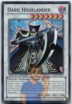 Dark Highlander CT09-EN007 Super Rare Limited Edition Near Mint Yugioh - Image 1