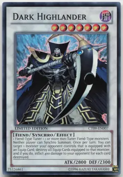 Dark Highlander CT09-EN007 Super Rare Limited Edition Near Mint Yugioh - Image 2