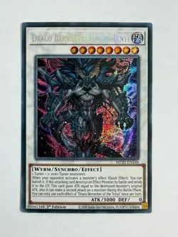 Draco Berserker Of The TENYI BLMR-EN166 Secret Rare 1st Edition YuGiOh Card NM - Image 1