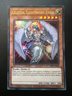 Celestia, Lightsworn Angel LART-EN036 Ultra Rare Limited Edition NM Yugioh - Image 1