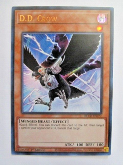 Yugioh! D.D. Crow BLCR-EN077 Ultra Rare 1st Ed Near Mint!! - Image 1
