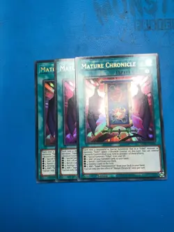 YUGIOH 3x Ultra Rare Mature Chronicle MP25-EN166 1st Edition - Image 1