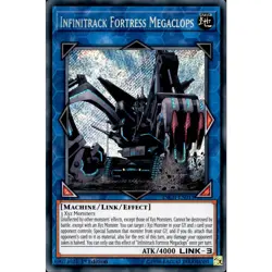 Infinitrack Fortress Megaclops INCH-EN011 Yu-Gi-Oh! Card Secret Rare - Image 1