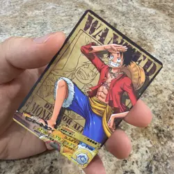 🔥📈One Piece AR Carddass Monkey D Luffy Wanted 02 Berry Match 2011 Bandai Rare - Image 1