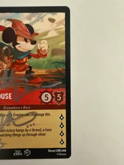 2022 Lorcana D23 Expo Mickey Mouse - Brave Little Tailor - Promo - NM - Image 2