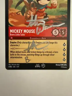 2022 Lorcana D23 Expo Mickey Mouse - Brave Little Tailor - Promo - NM - Image 3