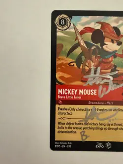 2022 Lorcana D23 Expo Mickey Mouse - Brave Little Tailor - Promo - NM - Image 4