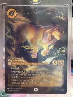 Disney Simba-King in the Making Enchanted Foil 224/204 The Lion King Lorcana TCG - Image 3