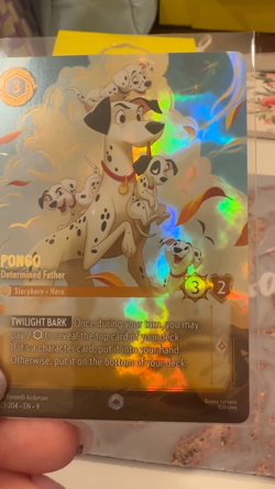 Disney Lorcana Fabled EN 9- Pongo - Determined Father Enchanted 223/204 Holo - Image 2