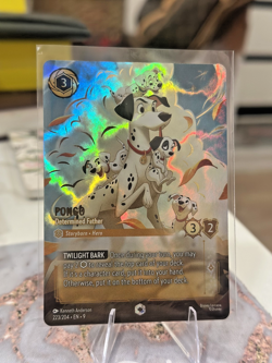 Disney Lorcana Fabled EN 9- Pongo - Determined Father Enchanted 223/204 Holo - Image 3