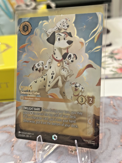 Disney Lorcana Fabled EN 9- Pongo - Determined Father Enchanted 223/204 Holo - Image 4
