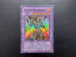 Yugioh - Gladiator Beast Heraklinos TDGS-ENSE2 Super Rare Promo - Image 1