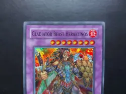 Yugioh - Gladiator Beast Heraklinos TDGS-ENSE2 Super Rare Promo - Image 2