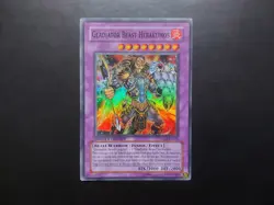 Yugioh - Gladiator Beast Heraklinos TDGS-ENSE2 Super Rare Promo - Image 1