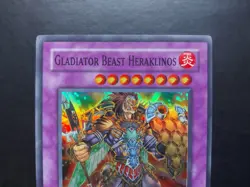 Yugioh - Gladiator Beast Heraklinos TDGS-ENSE2 Super Rare Promo - Image 2
