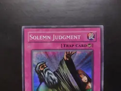 Yugioh - Solemn Judgment RP01-EN045 Super Rare Original 1996 Copyright Print - Image 2